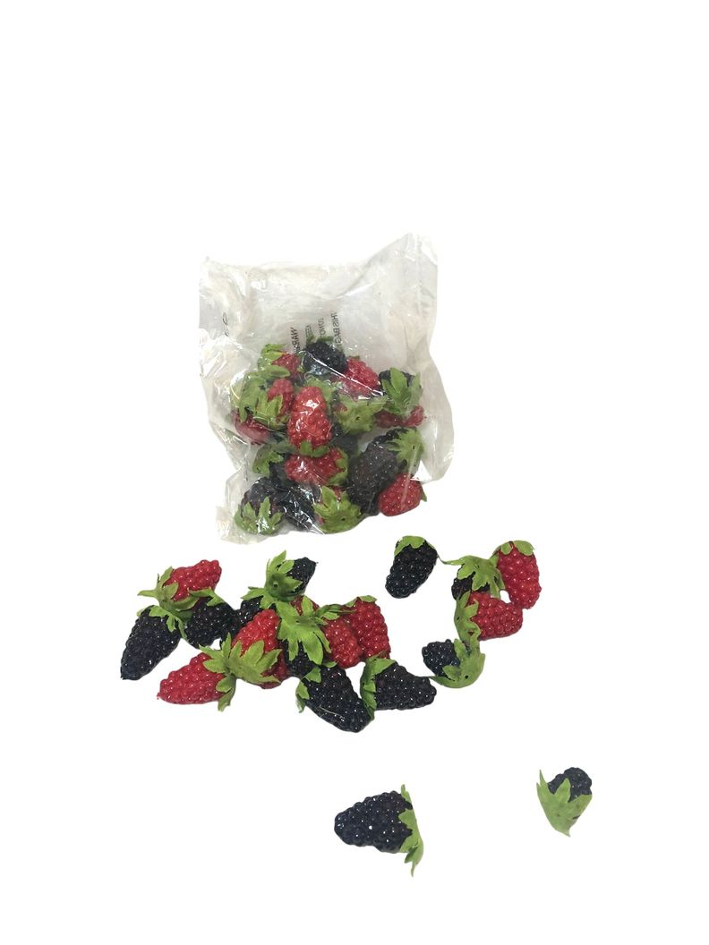 FRUTA ARTIFICIAL FRAMBUESA COREL PACK 20UND MIXTAS -1