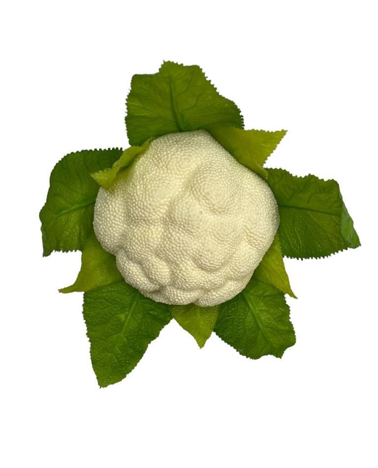 Vegetal Decorativo Coliflor 18cm Corel Blanco