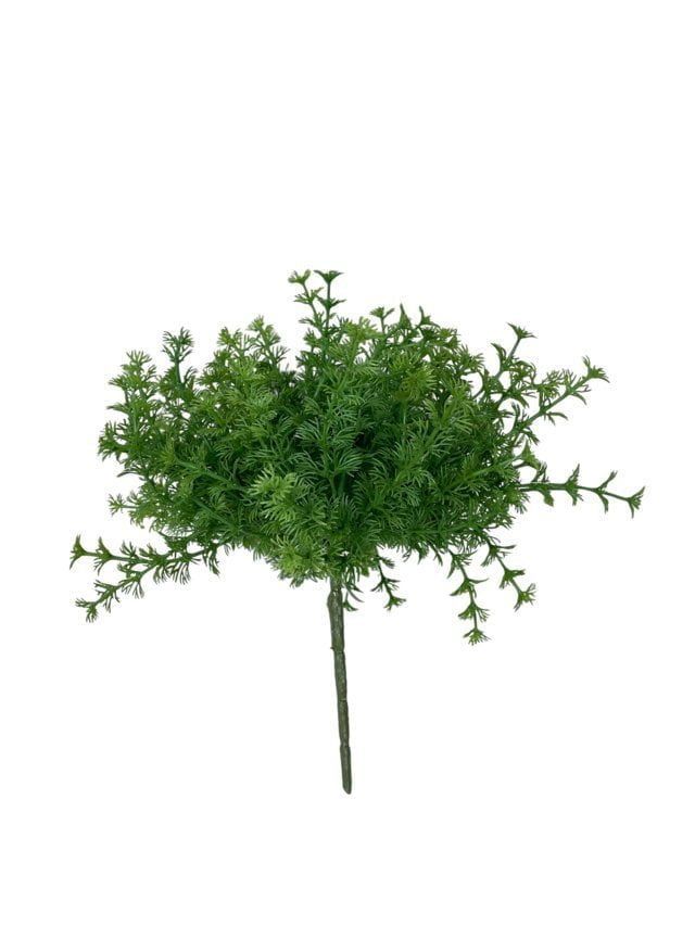 Arbusto Perejil 36cm Artificial | Estilo Natural para Interiores y Vitrinas Verde