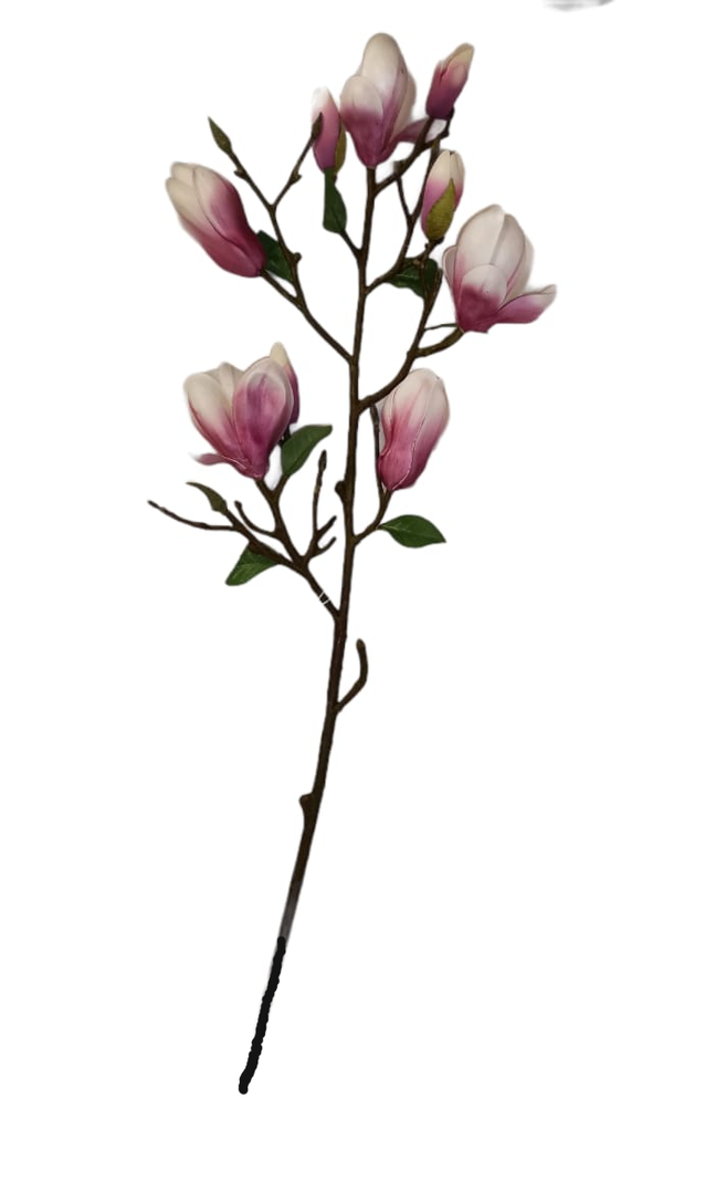 Flor Decorativa Corel Magnolia Bud Stem Fuccia 84cm -0