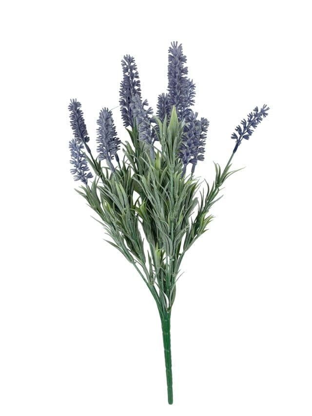 Pasto Lavanda 46cm Artificial | Estilo Natural para Interiores y Vitrinas Morado