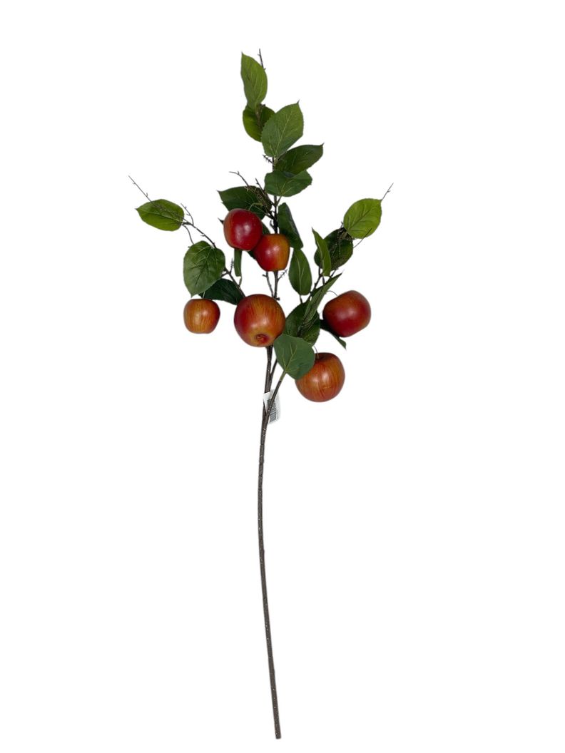 Rama Artificial de Manzana Corel 95cm Artificial | Estilo Natural para Interiores y Vitrinas Verde
