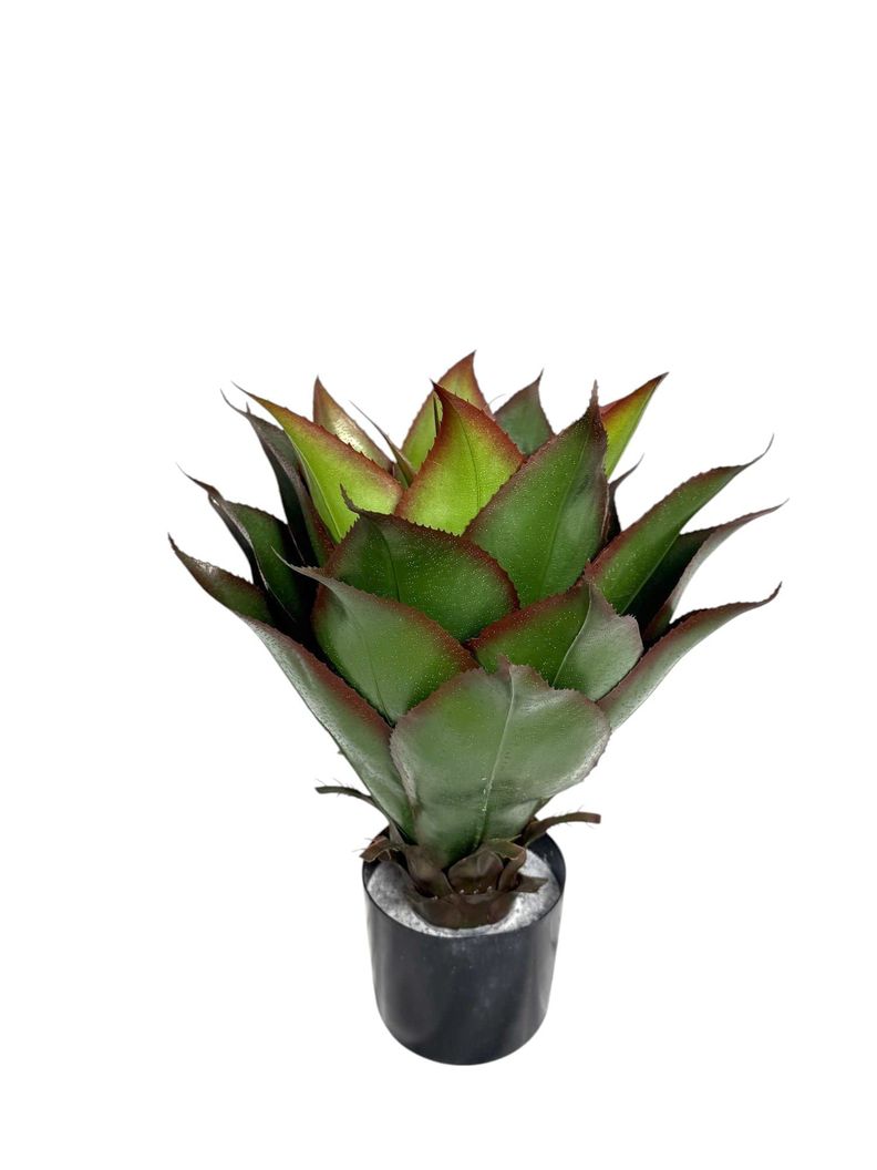 Agave de 56 cm UV Artificial | Estilo Natural para Interiores y Vitrinas Verde