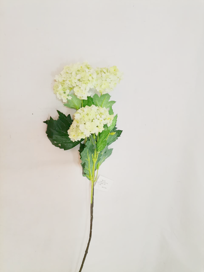 Flor Decorativa Corel Rama Bola De Nieve Verde 81cm-0
