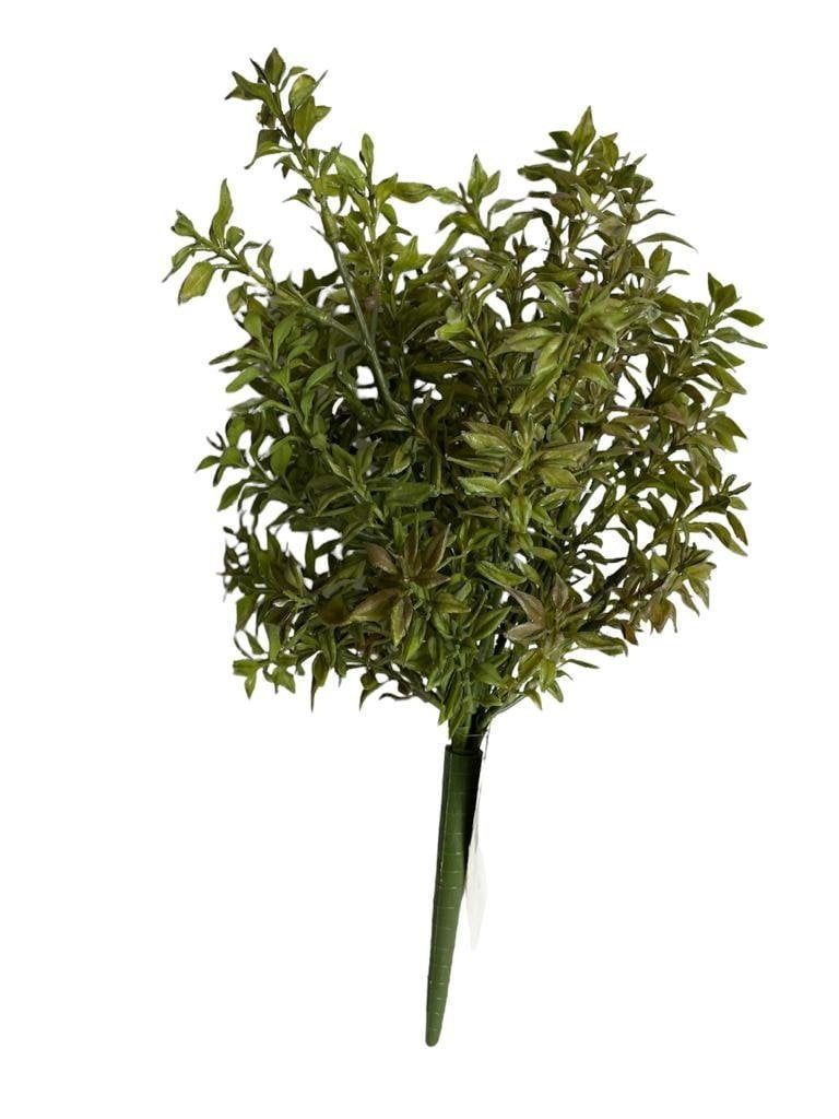 Pasto Verde Rojo 34 cm Artificial | Estilo Natural para Interiores y Vitrinas