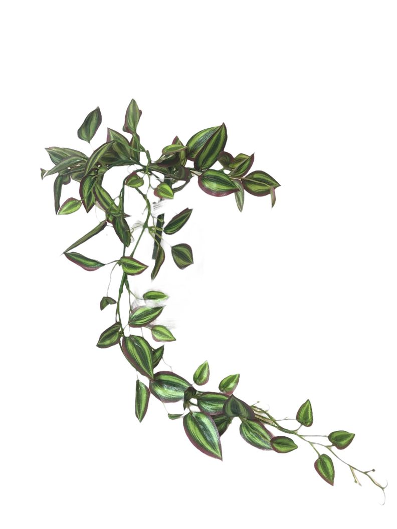 Hiedra Artificial Zebrina 70cm Verde [ 300 ]