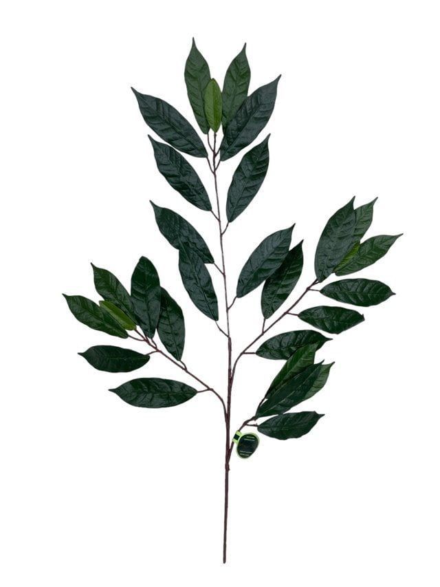 Rama Artificial de Ficus Verde-Mauve 50cm Artificial | Estilo Natural para Interiores y Vitrinas