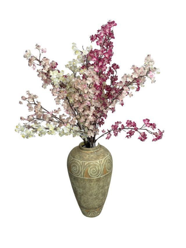 Mini Rama Artificial Ciruelo 89cm Artificial | Estilo Natural para Interiores y Vitrinas Verde