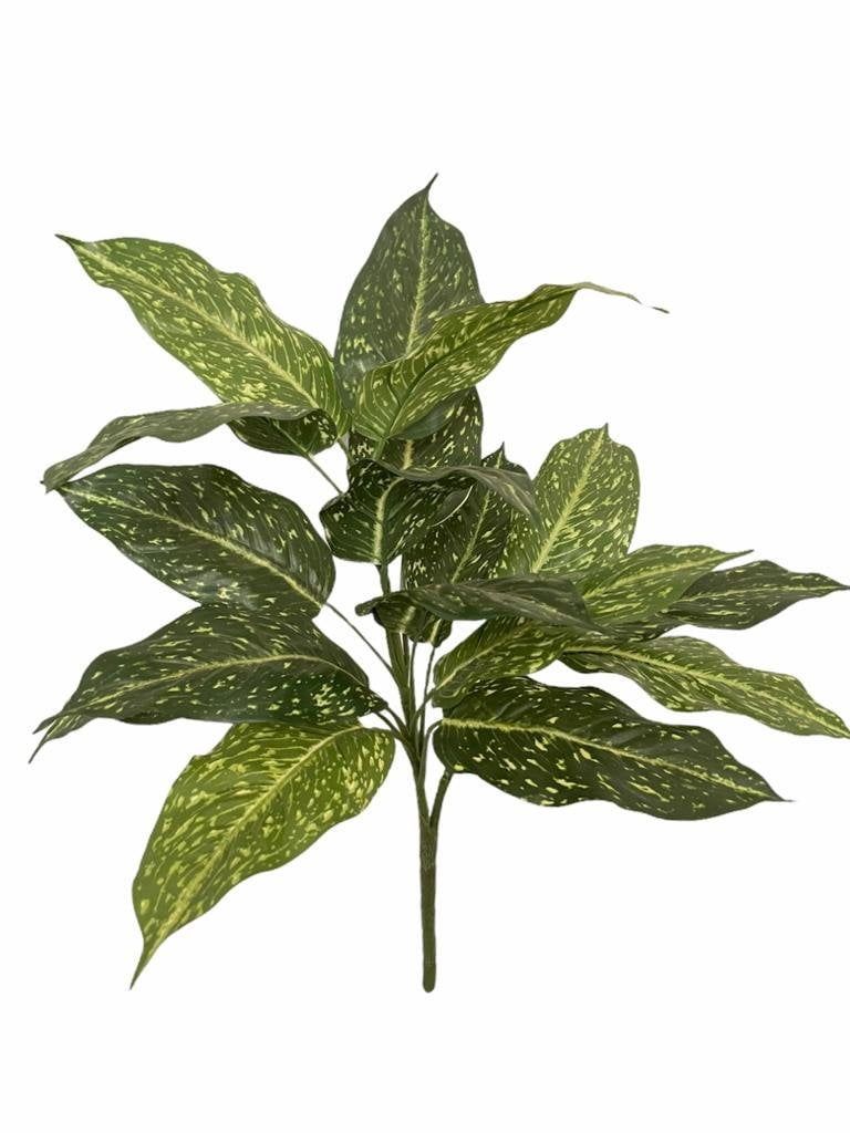 Rama Artificial Acuba 55cm Artificial | Estilo Natural para Interiores y Vitrinas Verde