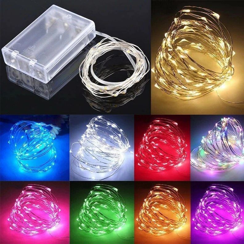 Guirnalda Led Cálida 5m A Pila-5