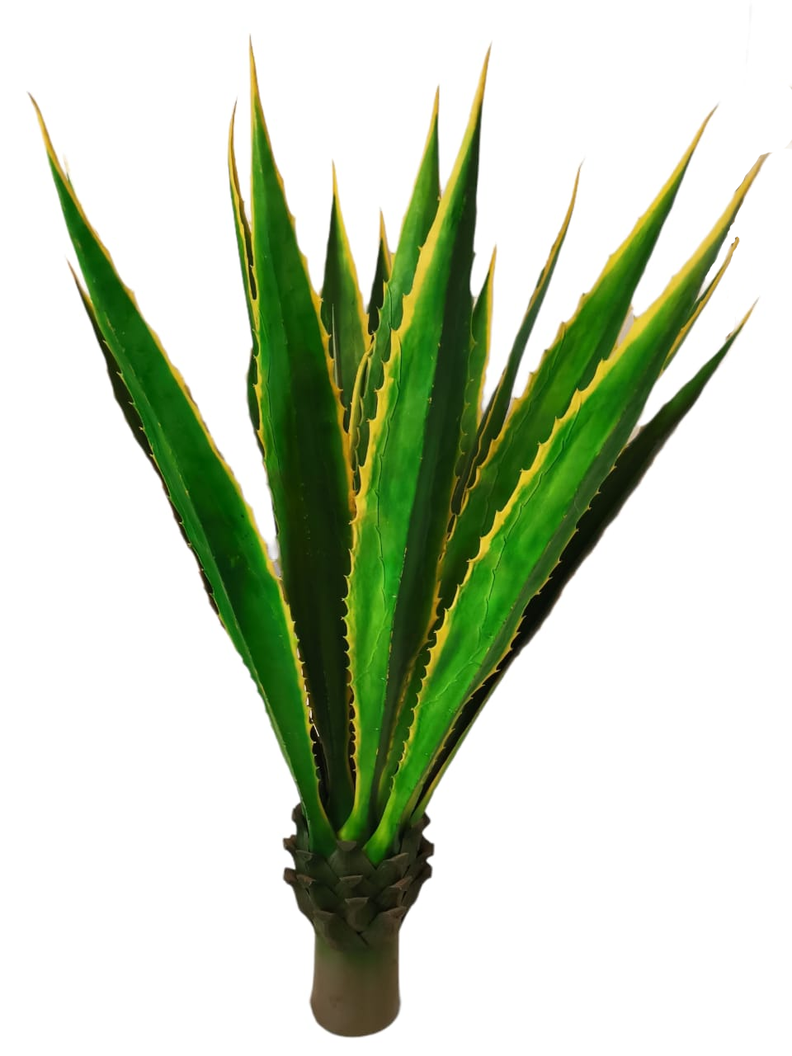 CACTUS DECORATIVO COREL AGAVE VERDE-AMARILLO 135CM-1