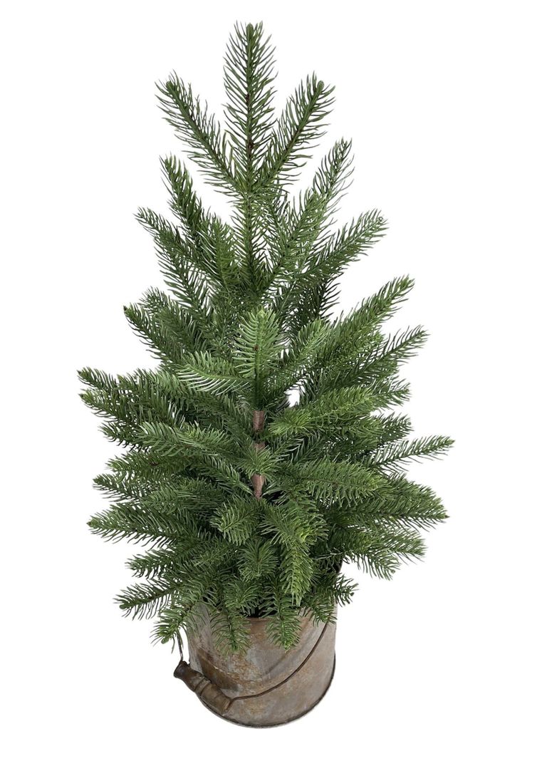 PINO NAVIDEÑO COREL CON MACETERO METALICO 60CM-0
