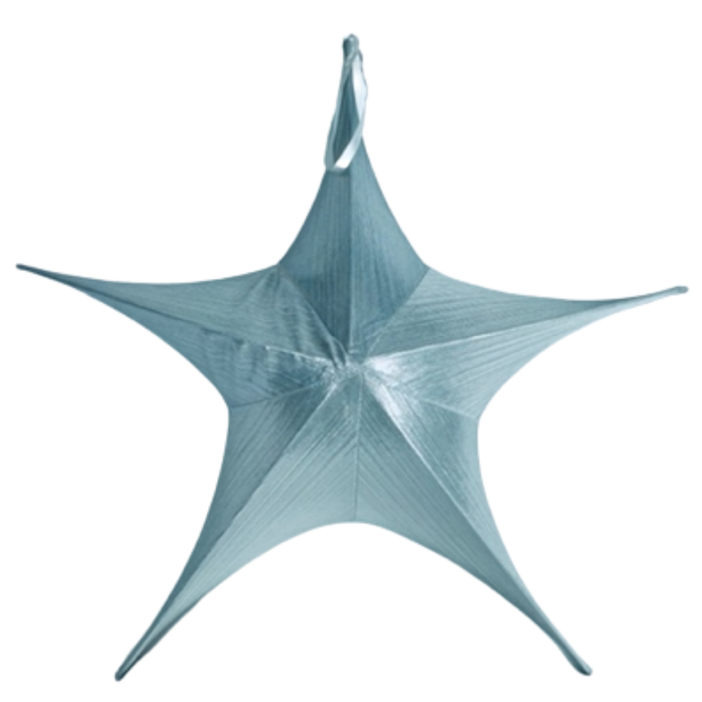 Estrella De Genero De Metal Plateda 65cm-0