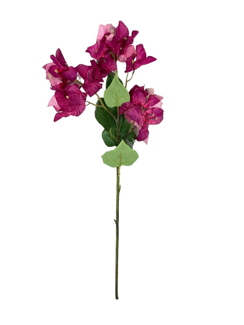 FLOR DECORATIVA COREL BUGANVILIA ROSADA 52CM Rosado