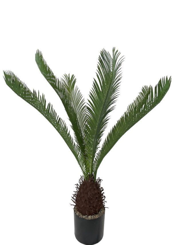 Palmera Cyca 110cm Artificial | Estilo Natural para Interiores y Vitrinas Verde