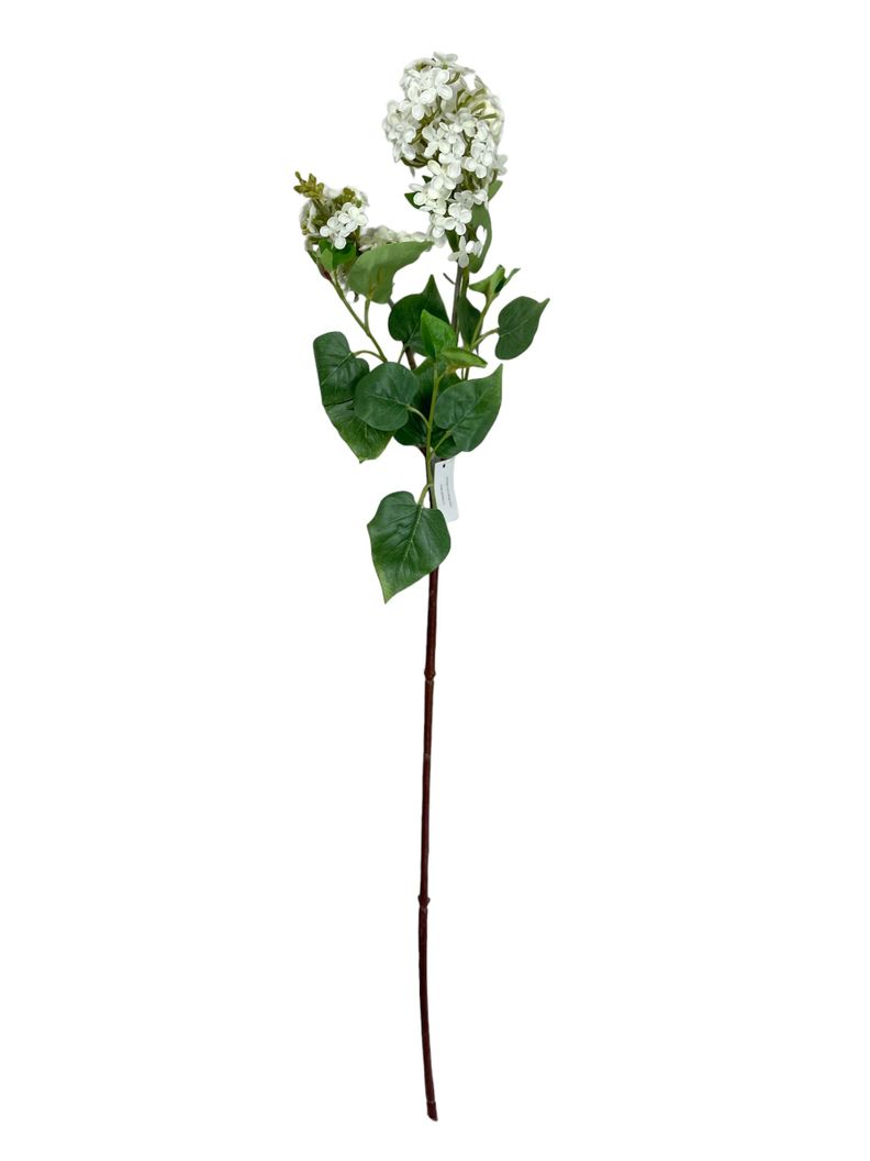 Flor Decorativa Corel Lila Blanca 85cm-0