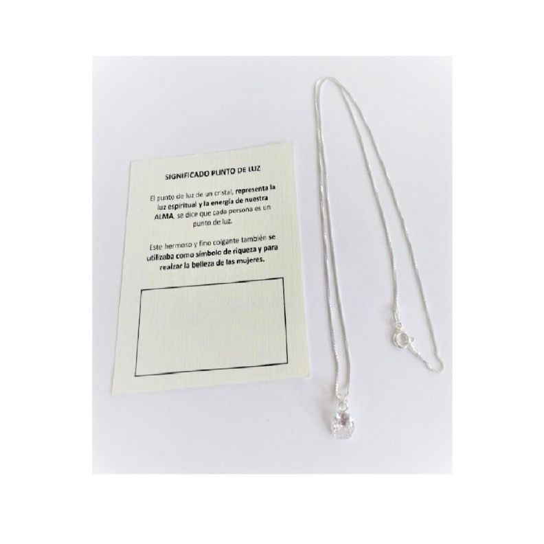COLGANTE PUNTO DE LUZ PLATA 925-1
