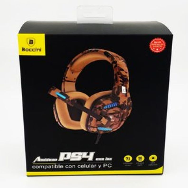 Audifono PS4 Camuflajeado Gamer Con Luz-2