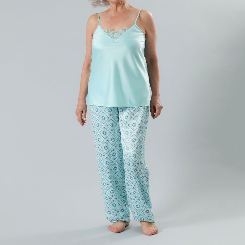 Set Pabilo + Pantalon Satin Print-0