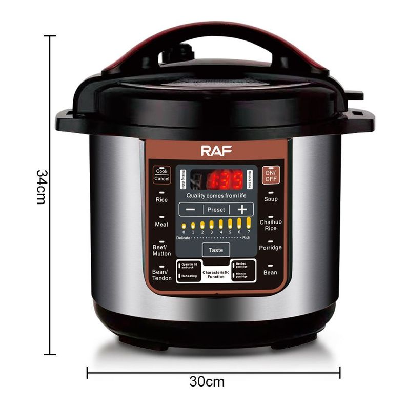 Olla a Presión Arrocera Eléctrica 2 en 1 RAF R.182 12 Litros-5