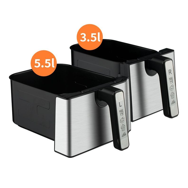 Freidora de Aire Multifuncional de Doble Cesta RAF R.5342 9 LITROS-7