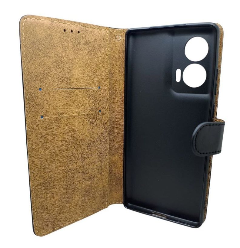 Flipcover Funda Tapa para Motorola Edge 50 Fusion negro-1