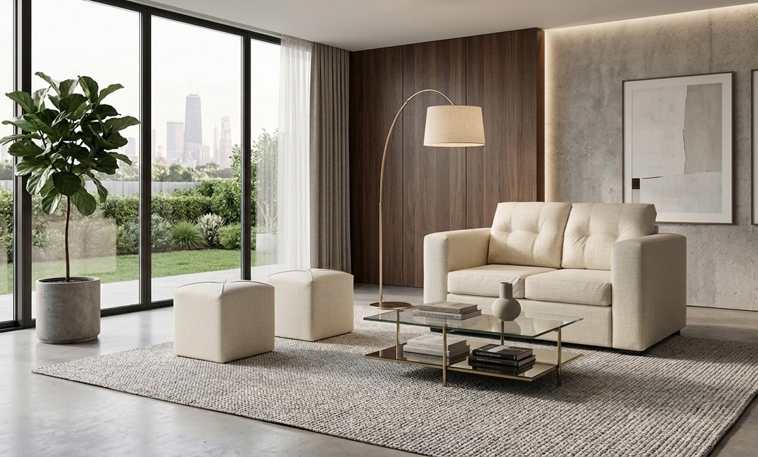 SOFA VENECIA 2C 2POUF