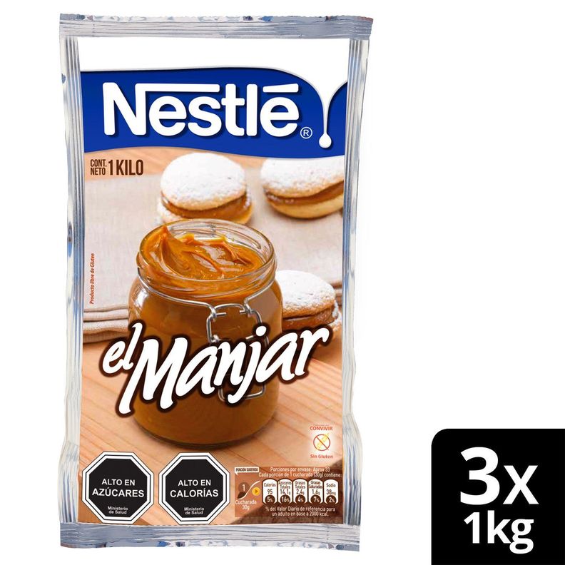 Manjar NESTLÉ® Bolsa 1kg Pack X3-0