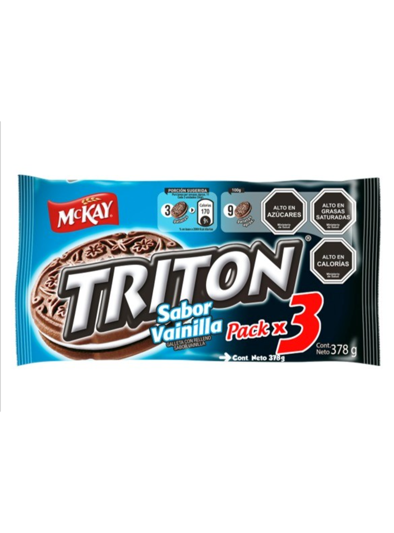 Galleta sandwich TRITON® Vainilla Multipack 9x126gPor Nestlé-1