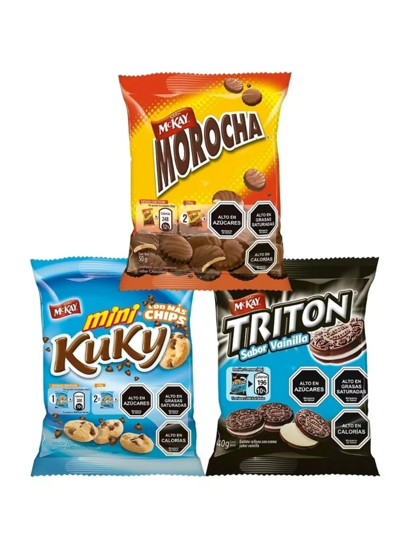 Galleta NESTLÉ® MCKAY® Mini Morocha, Triton & Kuky X48 Unidades-0