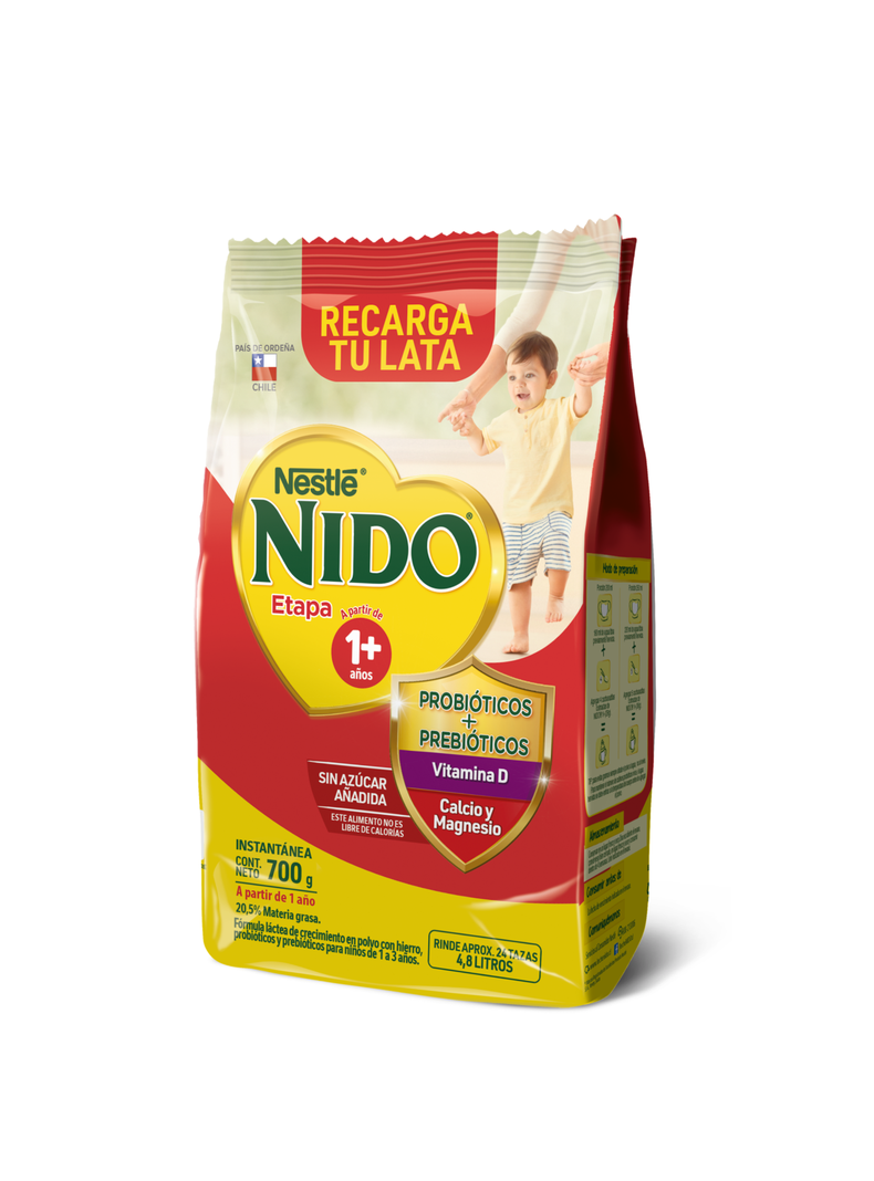 Fórmula Láctea NIDO® Etapa 1+ Bolsa 700g Pack x3-0