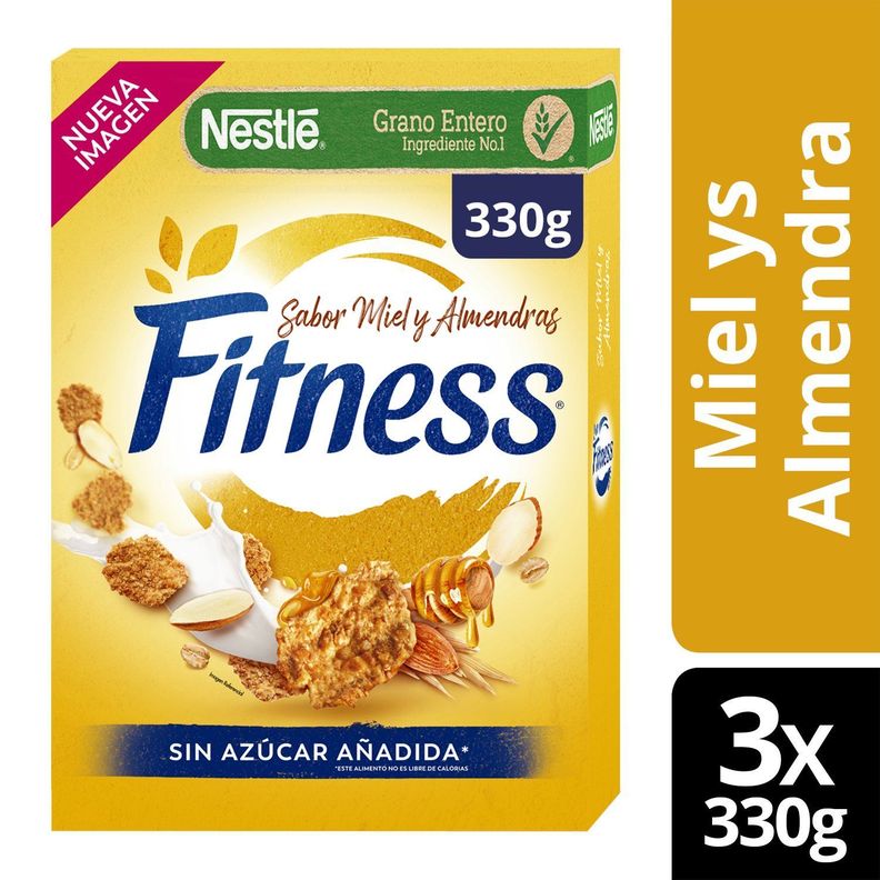 Cereal FITNESS® Miel y Almendras 330g Pack X3-0