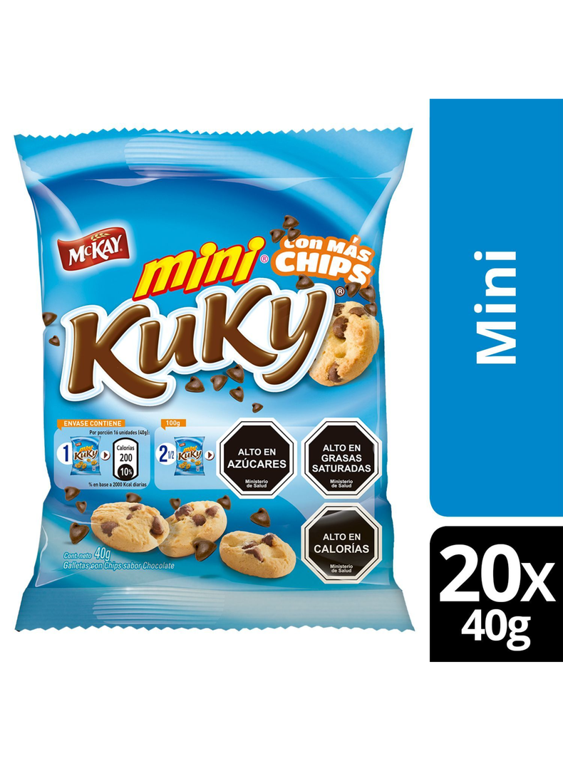 Galleta Chip KUKY® Mini 40g X20-1