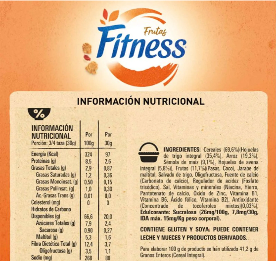 Cereal FITNESS® Frutas 330g Pack X3Por Nestlé-2