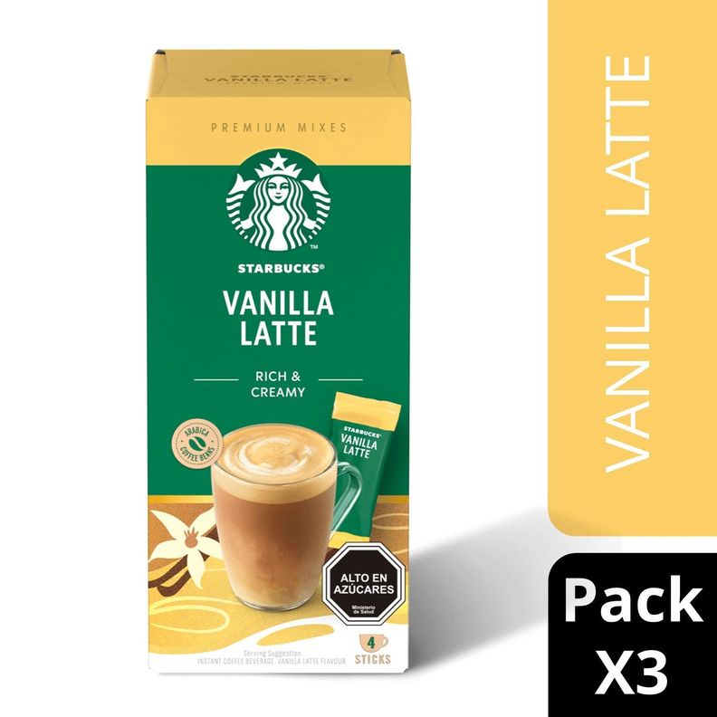 Café STARBUCKS® Vanilla Latte X3 Cajas