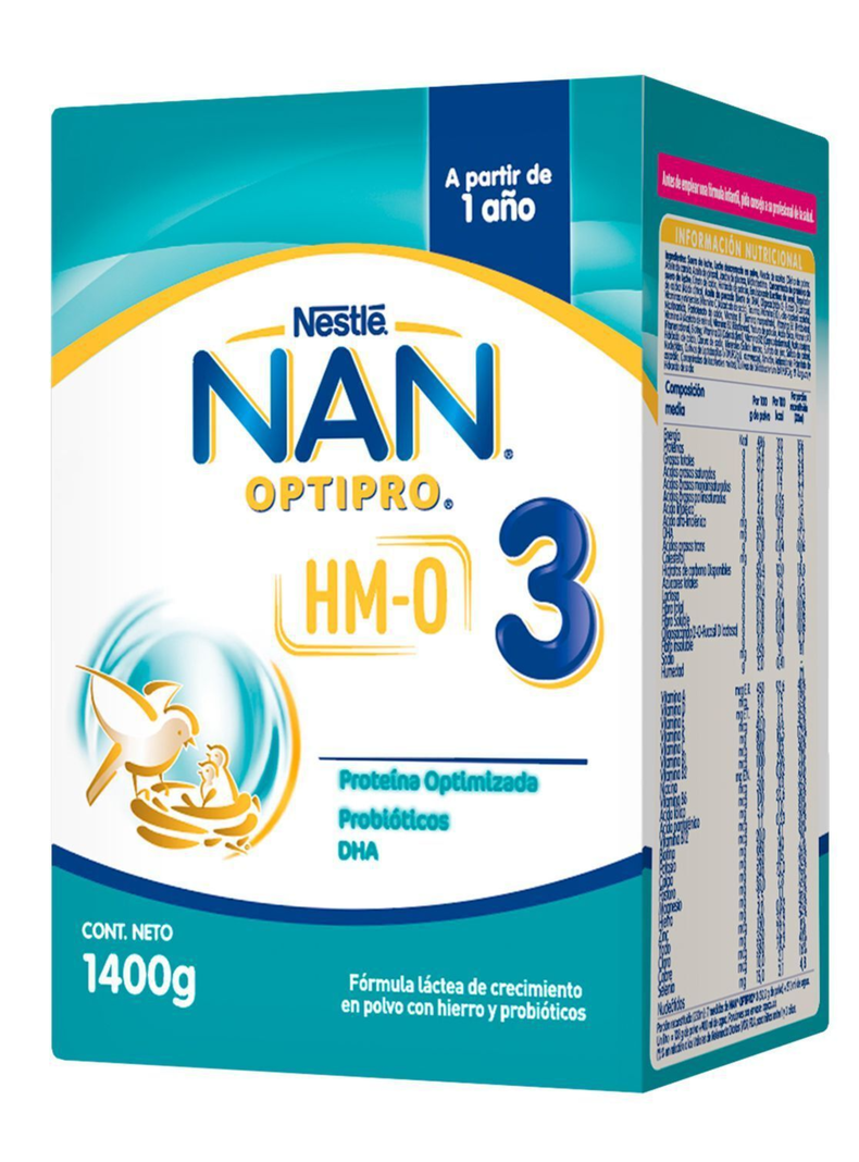 Fórmula infantil NAN® 3 Optipro Multipack 2x700g X3 Cajas-1