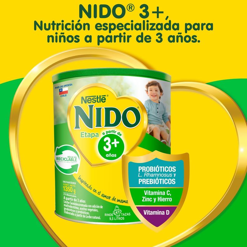 Leche Nido 3+ Protectus® 1350g Pack X4-1