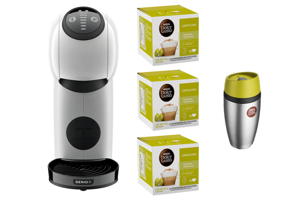 Pack Cafetera Genio S Pack 3 Cappuccino Mug Verde