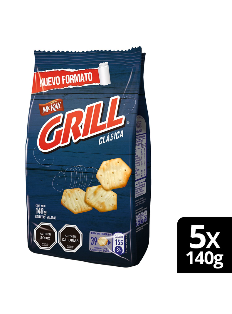 Galleta GRILL® Clásica 140g Pack X5-1