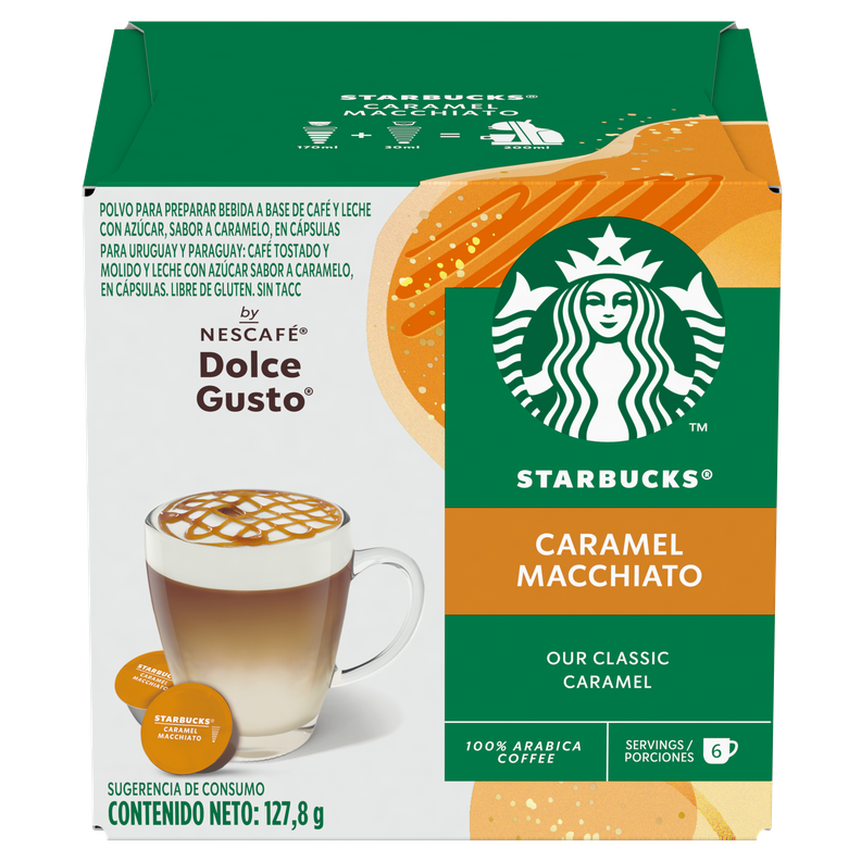 Cafetera Genio S Plus + Cápsulas de Café Starbucks Caramel Macchiato X3 Cajas-2