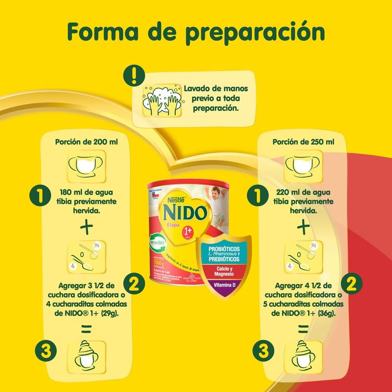 Leche Nido 1+ Protectus® 1350g Pack X4-2
