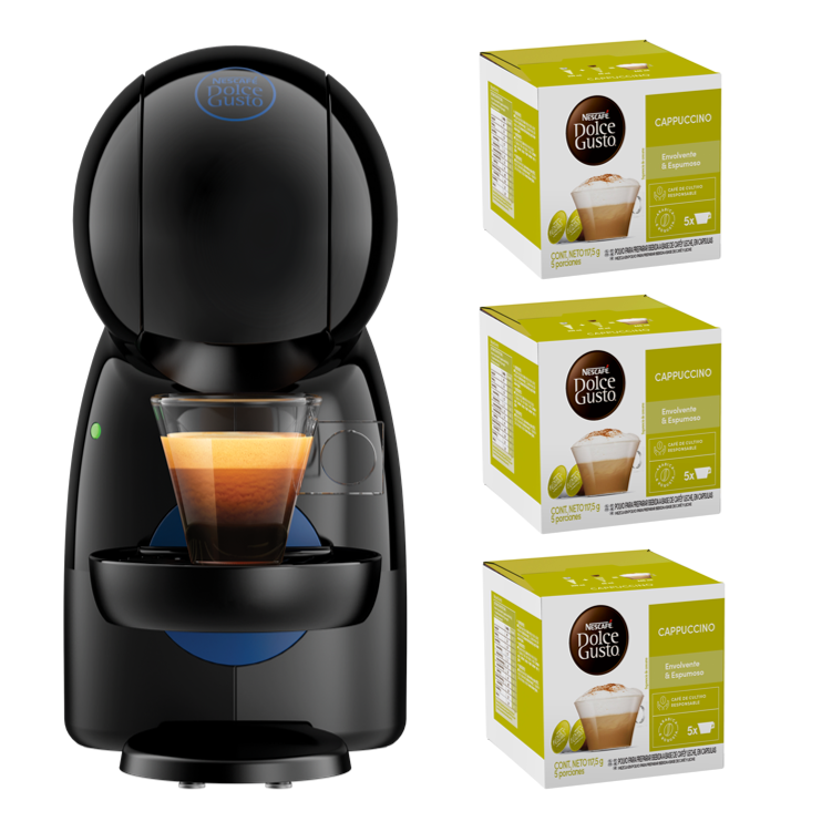 Cafetera Piccolo Xs + Cápsulas Cappucino X3 Cajas-1
