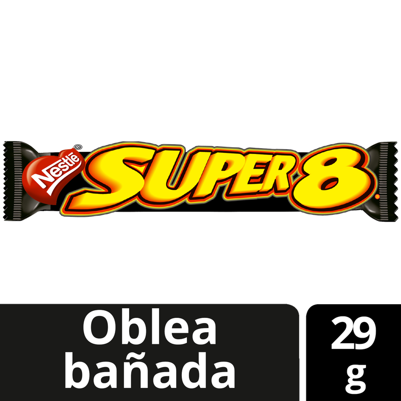 Oblea bañada SUPER 8® Caja 24x29g X3 Cajas-2