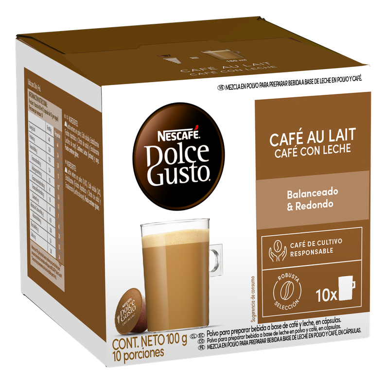 Café NESCAFÉ DOLCE GUSTO® Café Au Lait 10 Cápsulas-0