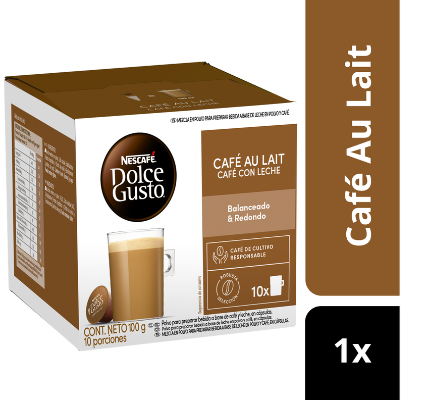 Café NESCAFÉ DOLCE GUSTO® Café Au Lait 10 Cápsulas-1