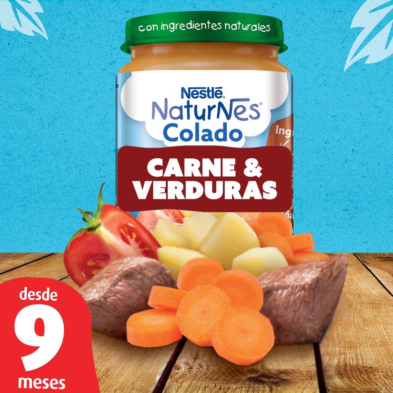 Colado NESTLÉ® NATURNES® Carne y Verduras Pack x12-1