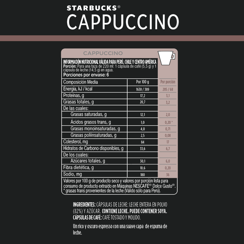 Starbucks NESCAFÉ Dolce Gusto Cappuccino X3Cajas-4