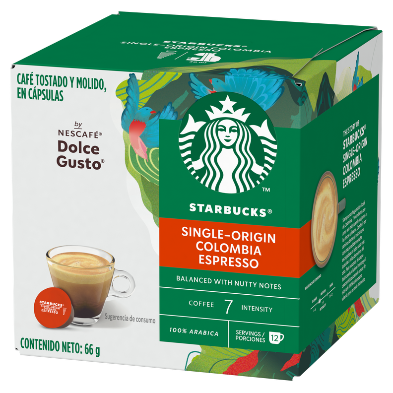 Starbucks NESCAFÉ® Dolce Gusto® Espresso Colombia 12 Cápsulas X3Cajas-2