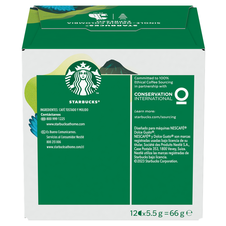 Starbucks NESCAFÉ® Dolce Gusto® Espresso Colombia 12 Cápsulas X3Cajas-4