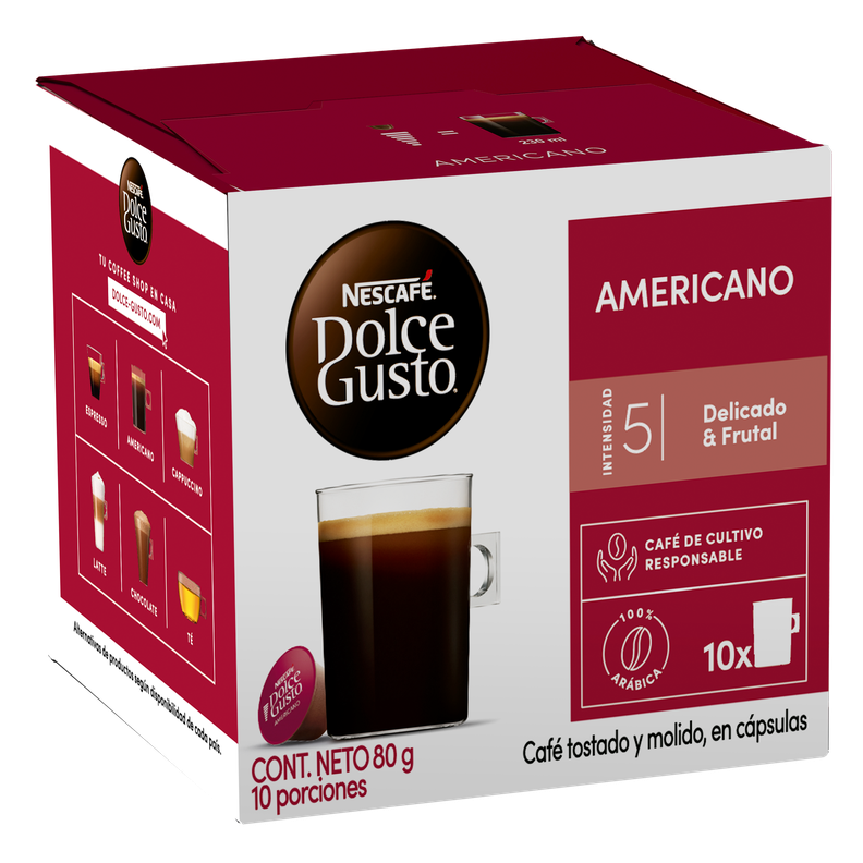 Café NESCAFÉ DOLCE GUSTO® Americano 10 Cápsulas-0